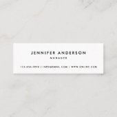 手描きコーム ピンク&ブラック ヘアスタイリスト スキニー名刺 (裏面)