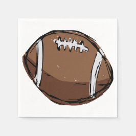 手描きサッカー紙ナプキンス スタンダードカクテルナプキン