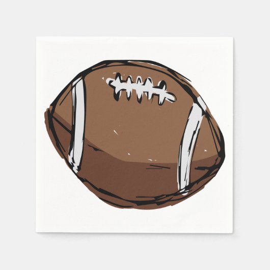 手描きサッカー紙ナプキンス スタンダードカクテルナプキン (正面)