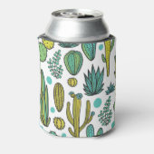手描きサボテン自然パターン 缶クーラー (缶裏面)