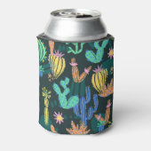 手描きサボテン:スカンジナビアのシームレス。 缶クーラー (缶裏面)