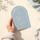 手描きシックな弓とリボンのブライドメイド提案 招待状