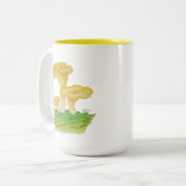 手描きシャンテレレキノコ ツートーンマグカップ (正面左)