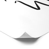 手描きシャンパンタワー歓迎結婚のサイン ポスター (角)