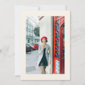 手描きシャンパンタワー30枚フォト誕生日 招待状 (裏面)