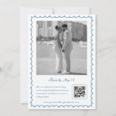 手描きシーシェルお洒落おもしろいヴィンテージ結婚式 招待状 (裏面)