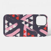 手描きシームレスパターン iPhoneケース (裏面横)