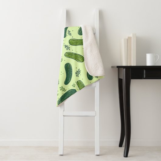 手描きジル漬けパターン シェルパブランケット (インサイチュ)