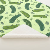 手描きジル漬けパターン シェルパブランケット (3/4)