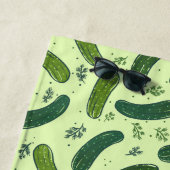 手描きジル漬けパターン ビーチタオル (インサイチュ)