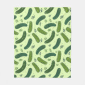 手描きジル漬けパターン フリースブランケット (正面)