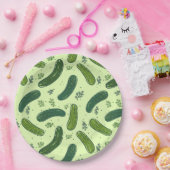 手描きジル漬けパターン ペーパープレート (パーティー)