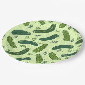 手描きジル漬けパターン ペーパープレート (アングル)