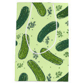 手描きジル漬けパターン ミディアムペーパーバッグ (裏面)