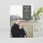 手描きスタイルのSave the Dateにカスタム写真を追加 セーブザデート (スタンド正面)