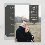 手描きスタイルのSave the Dateにカスタム写真を追加 セーブザデート (正面/裏面)