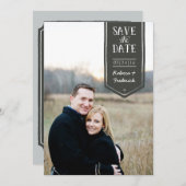 手描きスタイルのSave the Date、カスタム写真付き セーブザデート (正面/裏面)