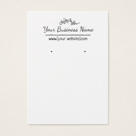 手描きスタイルカスタムイヤリングカード