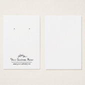 手描きスタイルカスタムイヤリングカード (正面&裏面)