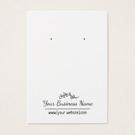 手描きスタイルカスタムイヤリングカード