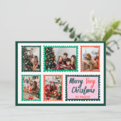 手描きスタンプ枠5写真メリークリスマス シーズンカード (スタンド正面)