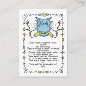 手描きストークブックベビー エンクロージャーカード (正面)