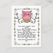 手描きストークブックベビー エンクロージャーカード (正面)