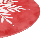 手描きスノーフレーク、抽象芸術水彩 カッティングボード (角)