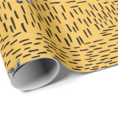 手描きゼブラのシームレスパターン（背黒） ラッピングペーパー (ロールコーナー)