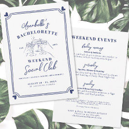 手描きソーシャルクラブバチェロレッテ 招待状