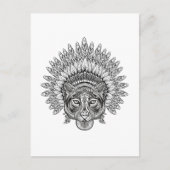 手描きタイガースタイル ポストカード (正面)