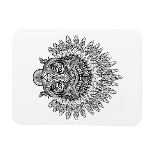 手描きタイガースタイル マグネット (横)