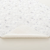 手描きタイペホワイトフラワーシェルパブランケット シェルパブランケット (3/4)