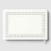 手描きタイポグラフィライレベンダー幾何結婚性の ゲストブック (裏面)