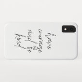 手描きタイポグラフィ勇気がある親切な引用文 Case-Mate iPhoneケース (裏面(横))