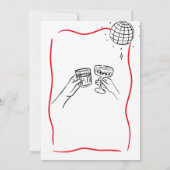 手描きダブルお祝いジョイント誕生日 招待状 (裏面)