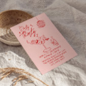 手描きダーティ30thフォトバースデーパーティー 招待状