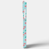 手描きチェリー 水彩画 ピンク ティール Case-Mate iPhoneケース (裏面 / 左)