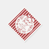 手描きチャオベビーイタリアンベビーシャワーナプキン スタンダードカクテルナプキン (角)