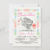 手描きチャーキュテリーボードブライダルシャワー 招待状 (正面)