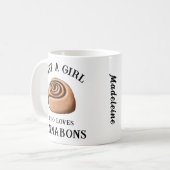 手描きチンナボンが大好きな女の子だけ コーヒーマグカップ (正面左)