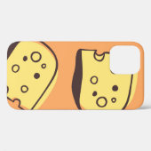 手描きチーズ：シームレ芸術的ームパターン。 Case-Mate iPhoneケース (裏面 (横))