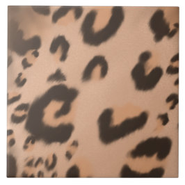 手描きテクスチャヒョウ柄 タイル