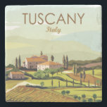 手描きトスカーニイタリア景観風景スケッチ ストーンコースター<br><div class="desc">これは非常に手描きトスカーナカッコいいイタリアの風景スケッチ石コースター</div>
