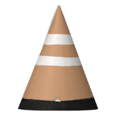 手描きトラフィック建築コーンパーティー帽子 パーティーハット (左)