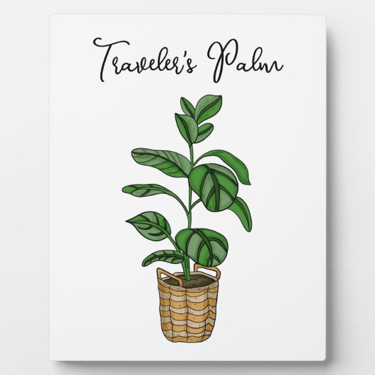 手描きトラベラーズパーム フォトプラーク (正面)