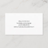 手描きトロピカル離れパターン 名刺 (裏面)