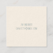 手描きトンボフローラ スクエア名刺 (裏面)