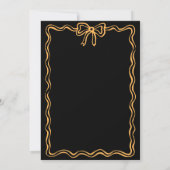 手描きドードルクラシックズ卒業キャップパーティー 招待状 (裏面)