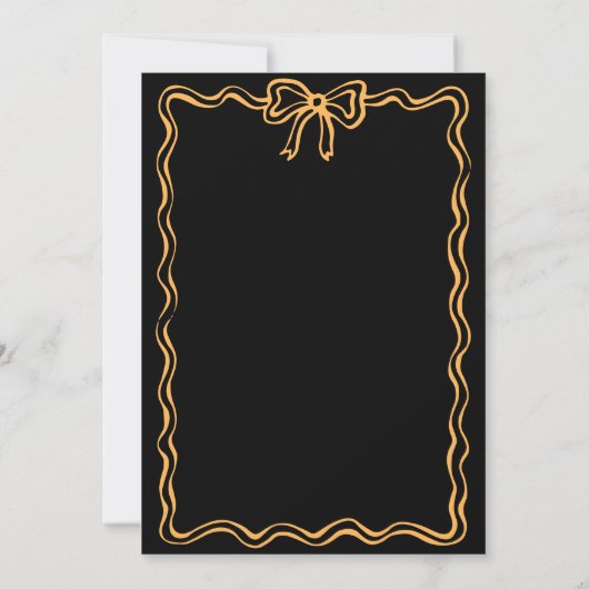 手描きドードルクラシックズ卒業キャップパーティー 招待状 (裏面)